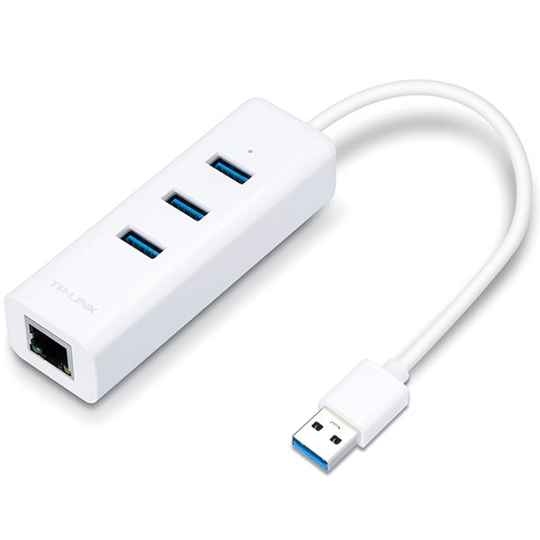 171116150013707348 TP-LINK UE330 USB 3.0 3-Port Hub & Gigabit Ethernet Adapter 2 in 1 USB Adapter - Image 1