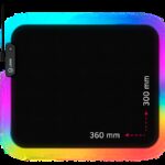 Lorgar Steller 913 Gaming mouse pad High-speed surface anti-slip rubber base RGB backlight USB connection