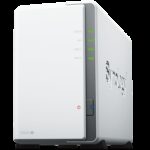 Synology DS223j Tower 2-bays 3.5'' SATA HDD/SSD CPU 4-core 1.7 GHz; 1 GB DDR4 non-ECC;