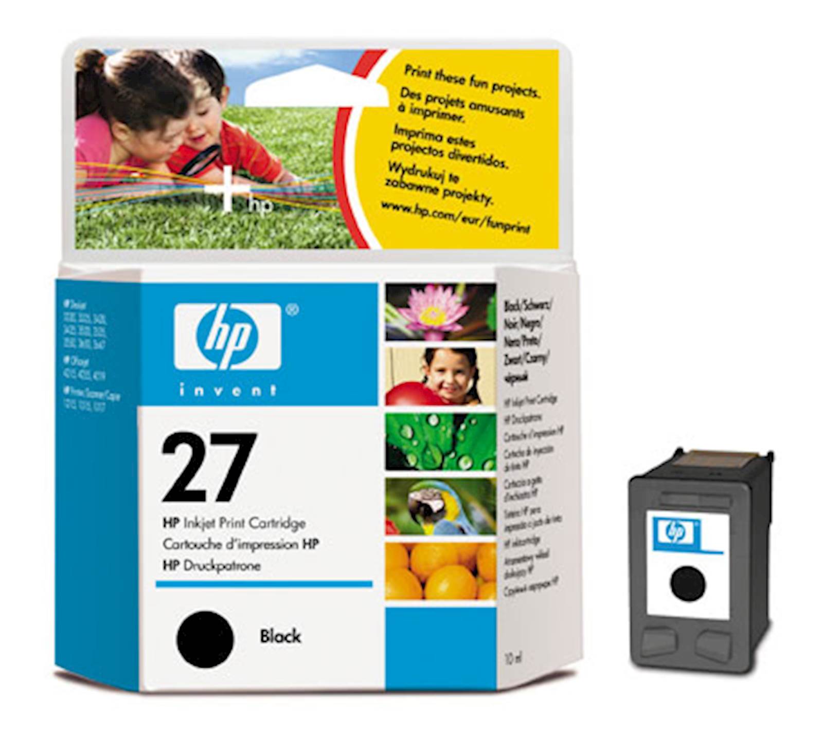100075 Tinta HP black 27 - Image 1