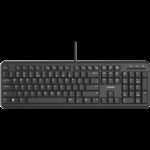 CANYON HKB-20 wired keyboard with Silent switches 105 keysblack 1.8 Meters cable lengthSize 442*142*17.5mm460g AD