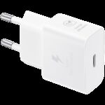 Samsung 25W Fast Charging USB-C Power Adapter White (cable not included)