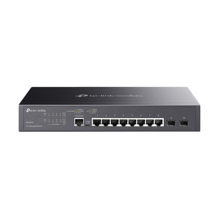 TP-Link SG3210 Omada 8-Port Gigabit L2+ Managed Switch with 2 SFP Slots 8xGigabit RJ45 ports