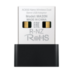 Mercusys MA20N AC650 Nano Wi-Fi USB Adapter 200 Mbps at 2.4 GHz + 433 Mbps