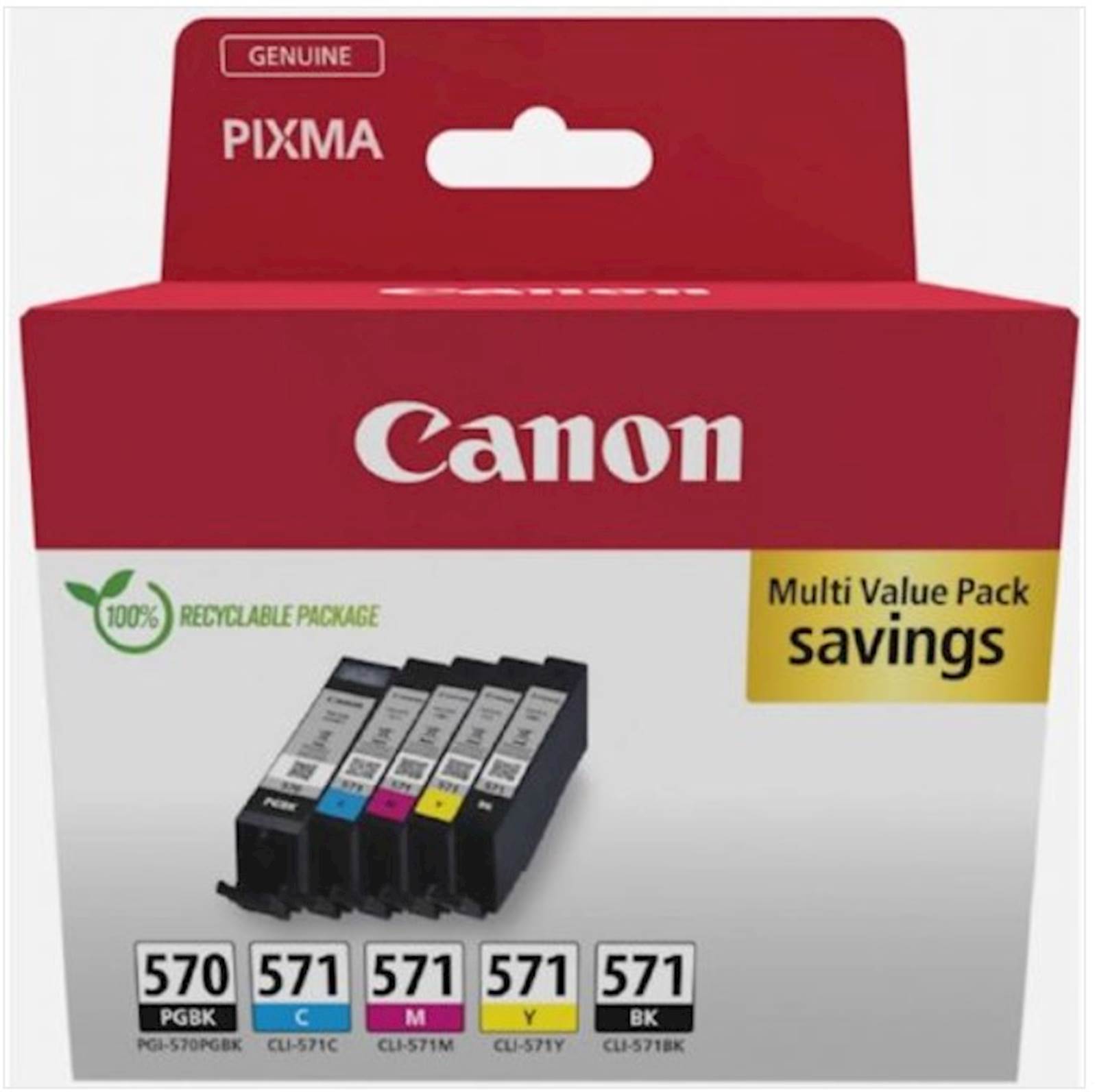 125577 KOMPLET CANON PGI570/CLI571PGBK/C/M/Y/BK MULTI - Image 1