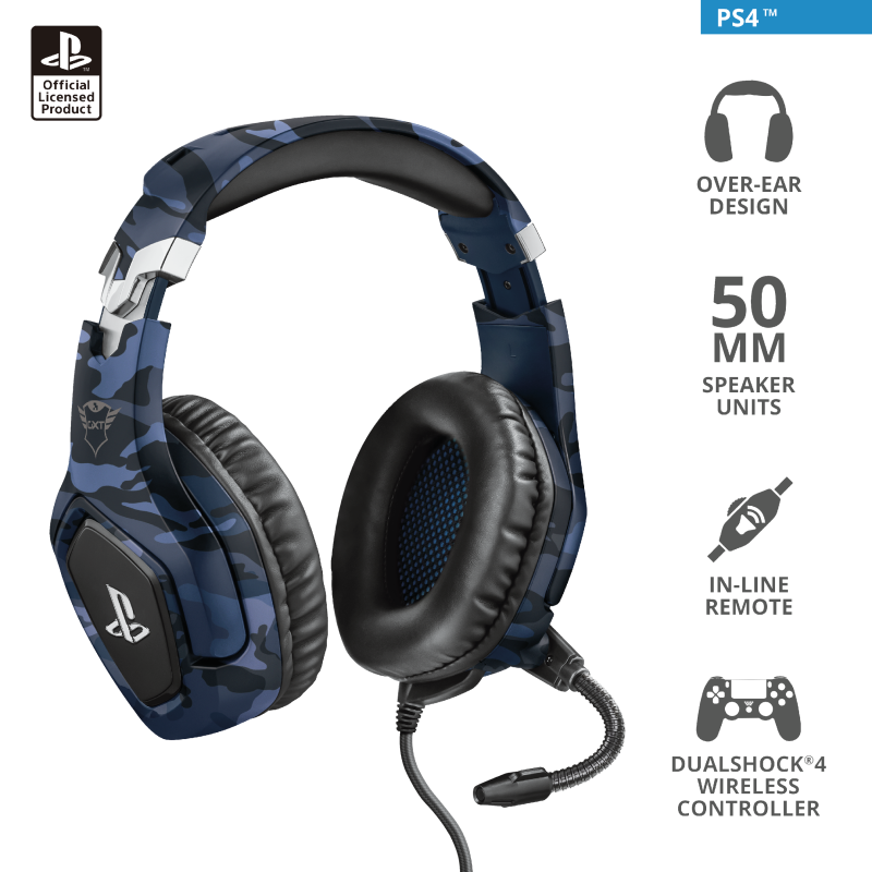 23532_200316141331992 Trust GXT 488 Forze-B žičanegaming slušalice, PS4 i PS5,3.5 mm, plave - Image 1
