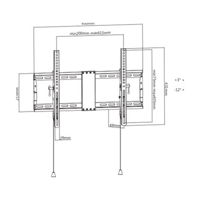 TV Nosac 37-80'' Nagib Gembird WM-80T-01