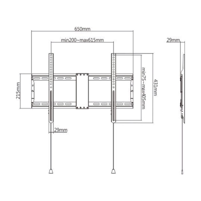 TV Nosac 37-80'' FixniGEMBIRD WM-80F-01