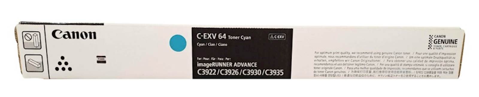 122997 Toner CANON C-EXV 64 Cyan - Image 1