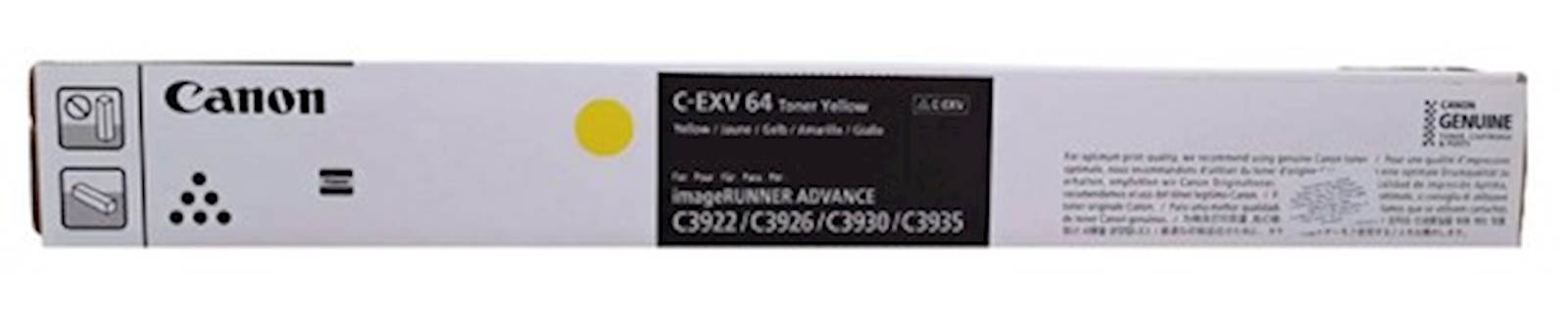 123013 Toner CANON C-EXV 64 Yellow - Image 1