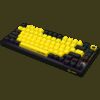 LORGAR KBP7075W Wireless 75% Mechanical Gaming Keyboard Pro Black/yellow EN layout - Image 2