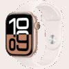 Apple Watch S10 GPS 42mm Rose Gold Alu Case with Light Blush Sport Band -