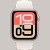 Apple Watch SE 3 GPS 44mm Starlight Aluminium Case with Starlight Sport Band - S/MModel - Image 2