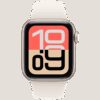 Apple Watch SE 3 GPS 40mm Starlight Aluminium Case with Starlight Sport Band - S/MModel - Image 2