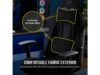 Corsair TC100 Gaming ChairRelaxed, Fabric Black/Black120kg - Image 3