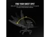 Corsair TC100 Gaming ChairRelaxed, Fabric Black/Black120kg - Image 5