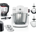 BOSCH kuhinjski aparat MUM 6BIJELA-SREBRNA 1600W,5,5L, 7 Brzina, NOVI DIZAJN