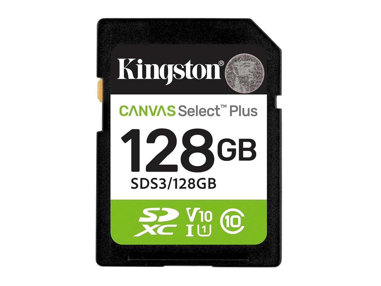 SDS3128GB_250716030719305 Kingston SDHC 128GB Class 10Canvas Select Plus150 MBs,Class 10 UHS-I - Image 1