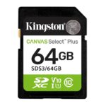 Kingston SD 64GB Class 10Canvas Select Plus100MBs Read,Class 10 UHS-I