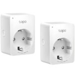 TP-Link Tapo P100(2-pack) Mini Smart Wi-Fi Socket 220-240 V 50/60 Hz Max Load 10 A