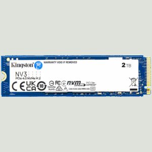 Kingston 2TB NV3 SSD M.2 2280 PCIe 4.0 NVMe Read: 6000/ Write: 5000MB/s