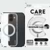 CARE by PanzerGlass Feature Case Transparent w. Silver Kickstand & MagSafe iPhone 16
