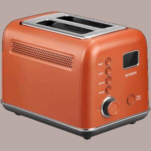 BUYDEEM 2 Slice Automatic Metal Toaster model DT730E color Koi Red EU