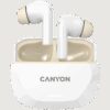 CANYON headset HEXAGON 7 TWS ANC+ENC Wireless Charge White Beige