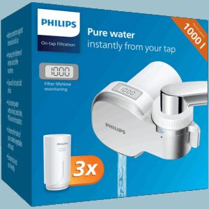 PHILIPS AWP3705P3/10 Filter za slavinu digitalni timer 99% mikrofiltracija filter X-Guard 3 filtera u pakovanju