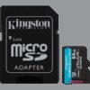 Kingston 64GB microSDXC Canvas Go Plus Gen4 200MB/s A2 U3 V30 Card + Adapter