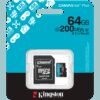 Kingston 64GB microSDXC Canvas Go Plus Gen4 200MB/s A2 U3 V30 Card + Adapter - Image 3