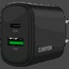CANYON charger OnCharge 200 20W 1xPD 1xQC EU Black - Image 5