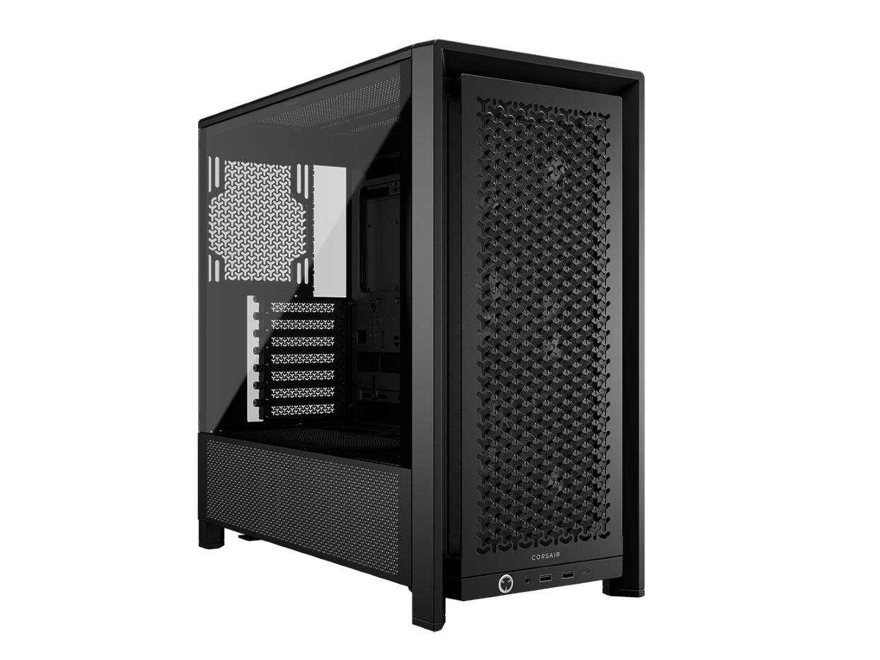 CC-9011312-WW_250513080537366 CORSAIR FRAME 4000D RS Case3xRS120 fans, 360mm radiator170mm cooler, 430mm GPU, ATX, Black - Image 1