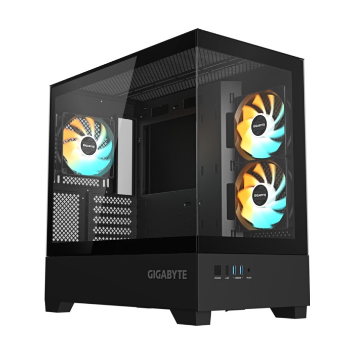 Gigabyte Case GB-C201P Mid-tower, mATX, 3x 120mm ARGB fans