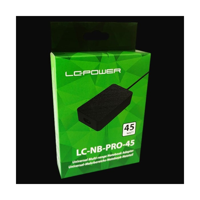 LC-Power Notebook Adaptor 45W Universal with 10 Adaptors