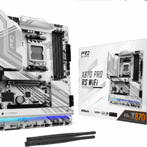 ASROCK MB X870 PRO RS WIFIAMD X870, 4xDDR5, 3xM.24xSATA, WIFI7, USB4, RAID, ATX, 2.5G LAN