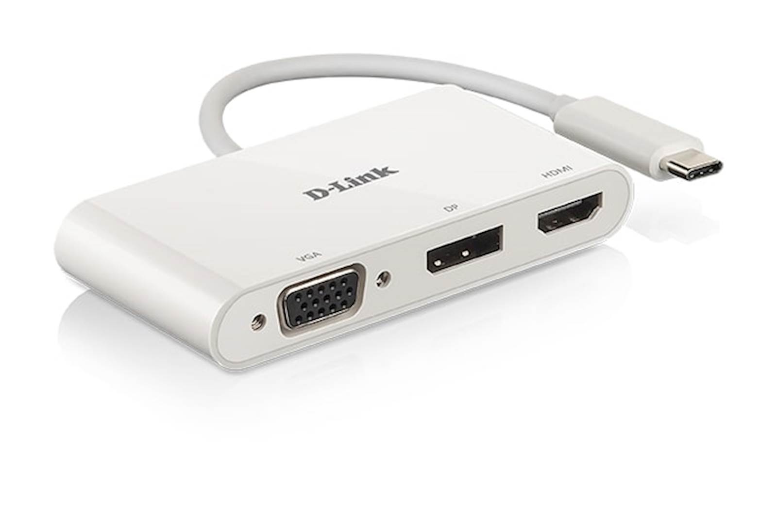 Compressed by jpeg-recompress HUB Dlink 3-in-1 USB-C to HDMI/VGA/DP Adapter - Image 1