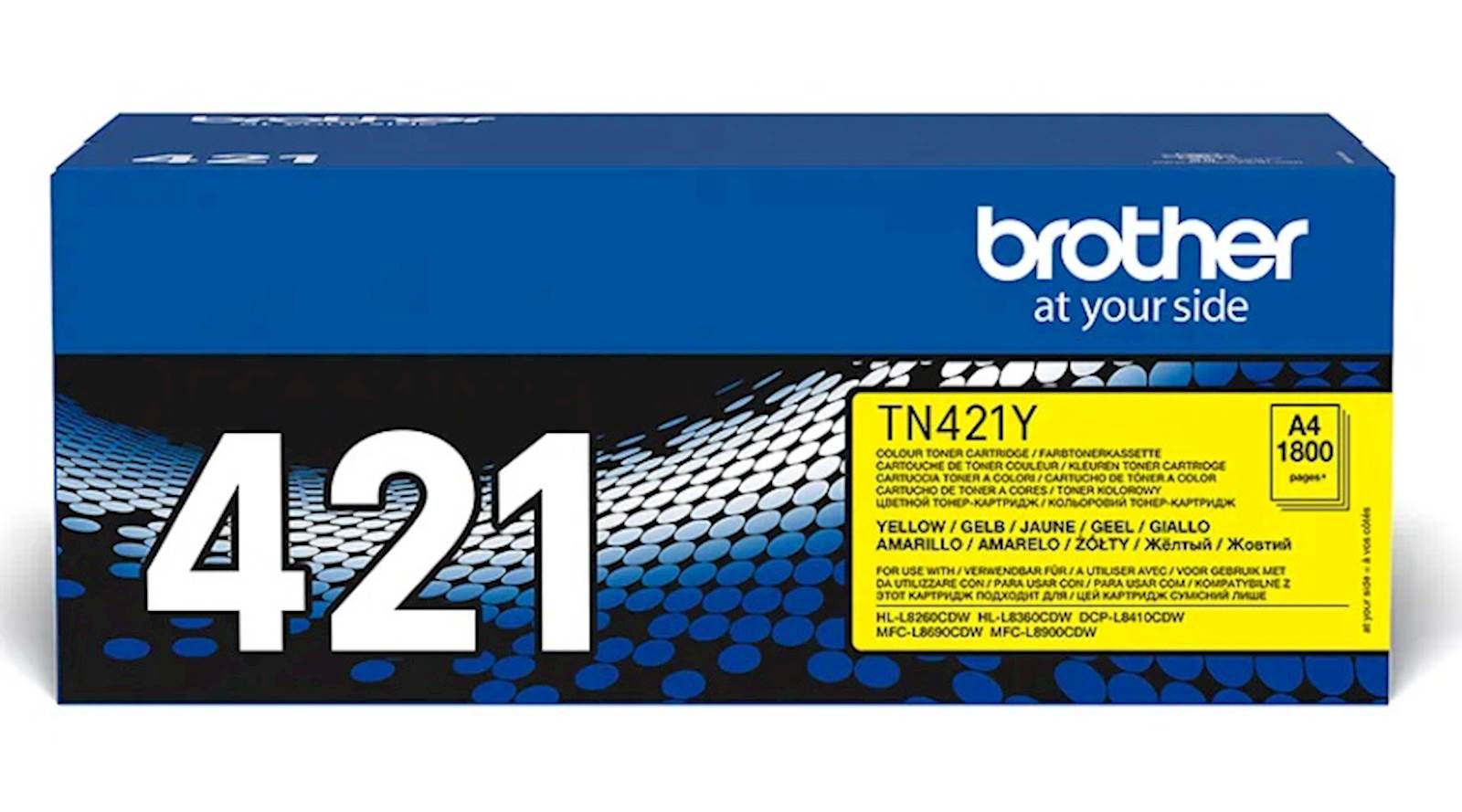 124407 Toner BROTHER TN421Y - Image 1