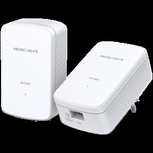 Mercusys MP500KIT AV1000 Gigabit Powerline Starter Kit 1000 Mbps High-Speed Advanced HomePlug AV2 1 x