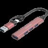 CANYON hub DS-02 4in1 USB-A/C Pink - Image 3
