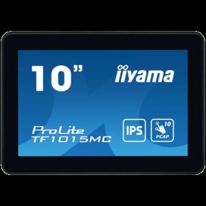 The ProLite TF1015MC (10.1 inch) uses PCAP touch technology and is built into an eye