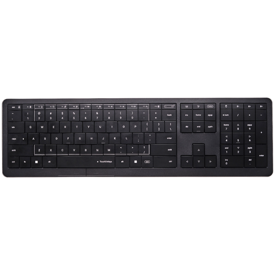 251031110017662551 CLEVETURA CLVX 1 Touch-On-Keys AI Wireless Keyboard ANSI US Windows Layout Scissor Switches Aluminum Chassis - Image 1