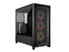 CORSAIR FRAME 4000D RS ARGB3xRS120 ARGB fans, 360mm rad170mm cooler, 430mm GPU, ATX, Black