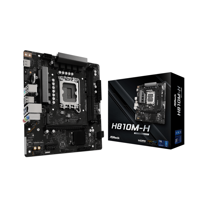 ASROCK MB H810M-H2xDDR5, M.2, 4xSATA, 10xUSBHDMI, Micro ATX