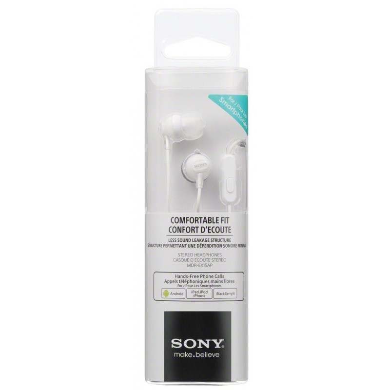 MDREX15APW.CE7_190108173832988 Sony slušalice EX-15 bijelein-ear, mikrofon - Image 1