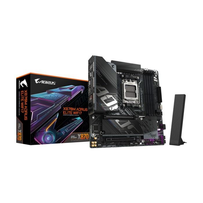 Gigabyte MB X870M AORUS ELITE AM5, 4x DDR5, 2x M.2, 2xSATA 2x HDMI, 12x USB, mATX