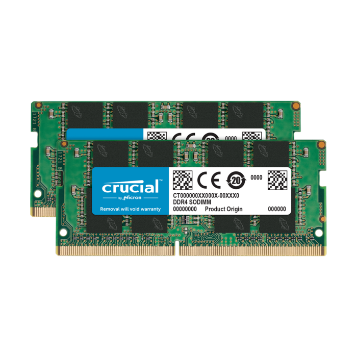 Crucial 16GB Kit 2x8GB DDR4-3200 SODIMM CL22 8Gbit/16Gbit