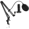 LORGAR Voicer 931 Gaming Microphone Black USB condenser microphone with boom arm stand pop filter - Image 5