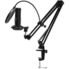 LORGAR Voicer 931 Gaming Microphone Black USB condenser microphone with boom arm stand pop filter - Image 7