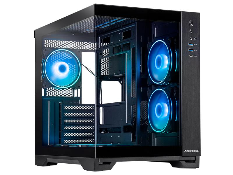 GM-30B-TG-OP_250718100735275 Chieftec Visio Dual Case6x120mm A-RGB, ATX, Temepered360mm radiator, 175mm CPU, 410mm GPU - Image 1